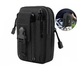 Tactical Waist Bag Molle Phone Holder Outdoor Sports Casual Belt Wallet, Nylon Material, Universal Tool Bag