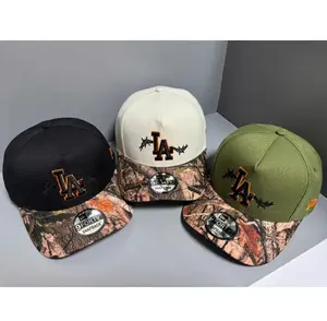 New Era LA Black Hunting Camo Snapback Hat, Premium 9FORTY Adjustable Unisex Cap, Orange Embroidered Logo, Retro Streetwear, Fall Outdoor Fashion, Halloween Holiday Gift, Trucker Hat, USA 2026 Urban Fashion Trend, TikTok Viral Sports Collectible Headwear