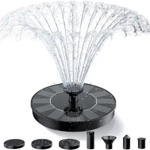 Solar Fountain, Floating Solar Powered Water Fountain Pump for Bird Bath, Garden, Pond, Pool, Outdoor (1W) tiktokshopspringglowup