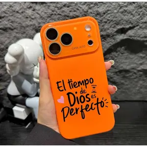 God's Timing Is Perfect Spanish Quote Phone Case for iPhone 17 Pro Max 16 15 Plus 14 13 12 Series Full Camera Lens Protection Shockproof Drop Resistant Durable Bible Inspired Verse Phone Case Suitable for All People All Religions All Faiths