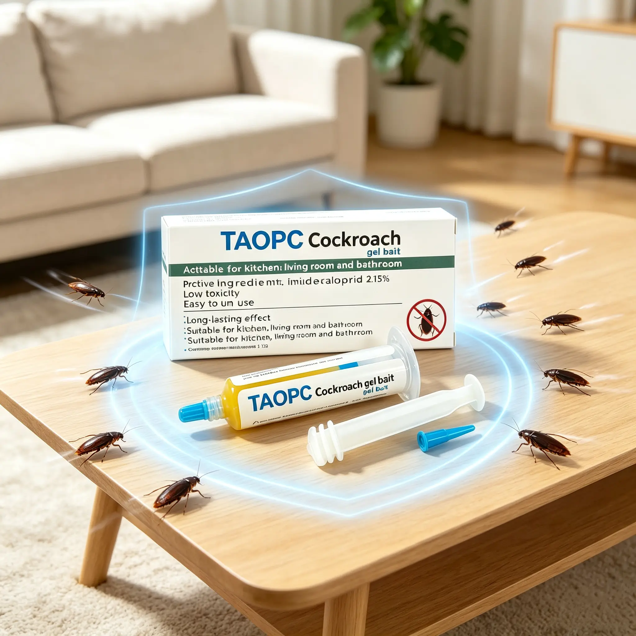 TAOPC Portable Bug Removal Gel Syringe, Home Care Supply for Residential Spaces