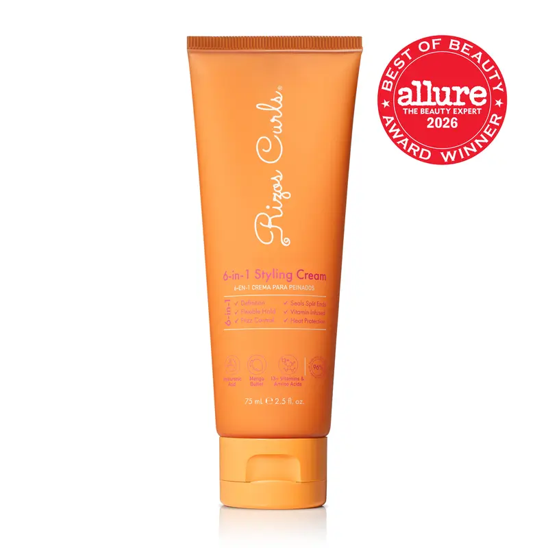 Travel Size 6-in-1 Styling Cream added hold, heat protection + vitamin boost for definition, flexible hold, and frizz control