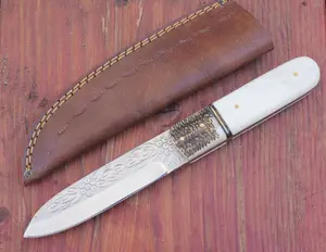 Tattva Tactical 9” Puukko Knife Leuku Carbon Steel Hand Forged Engraved Blade Sheath Belt Loop