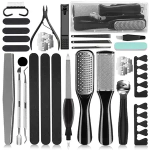 36 in 1 Professional Pedicure Kit, Foot Rasp Dead Skin Remover Foot File Pedicure Tools Set for Home Salon Use