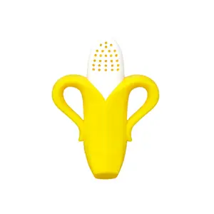 Fruit Feeder One-Piece Baby – Larger Opening for Refilling & Fits More Fresh/Frozen Fruit for Teething Relief, Easy to Hold, Safer Design, BPA-Free, Dishwasher Safe - Banana