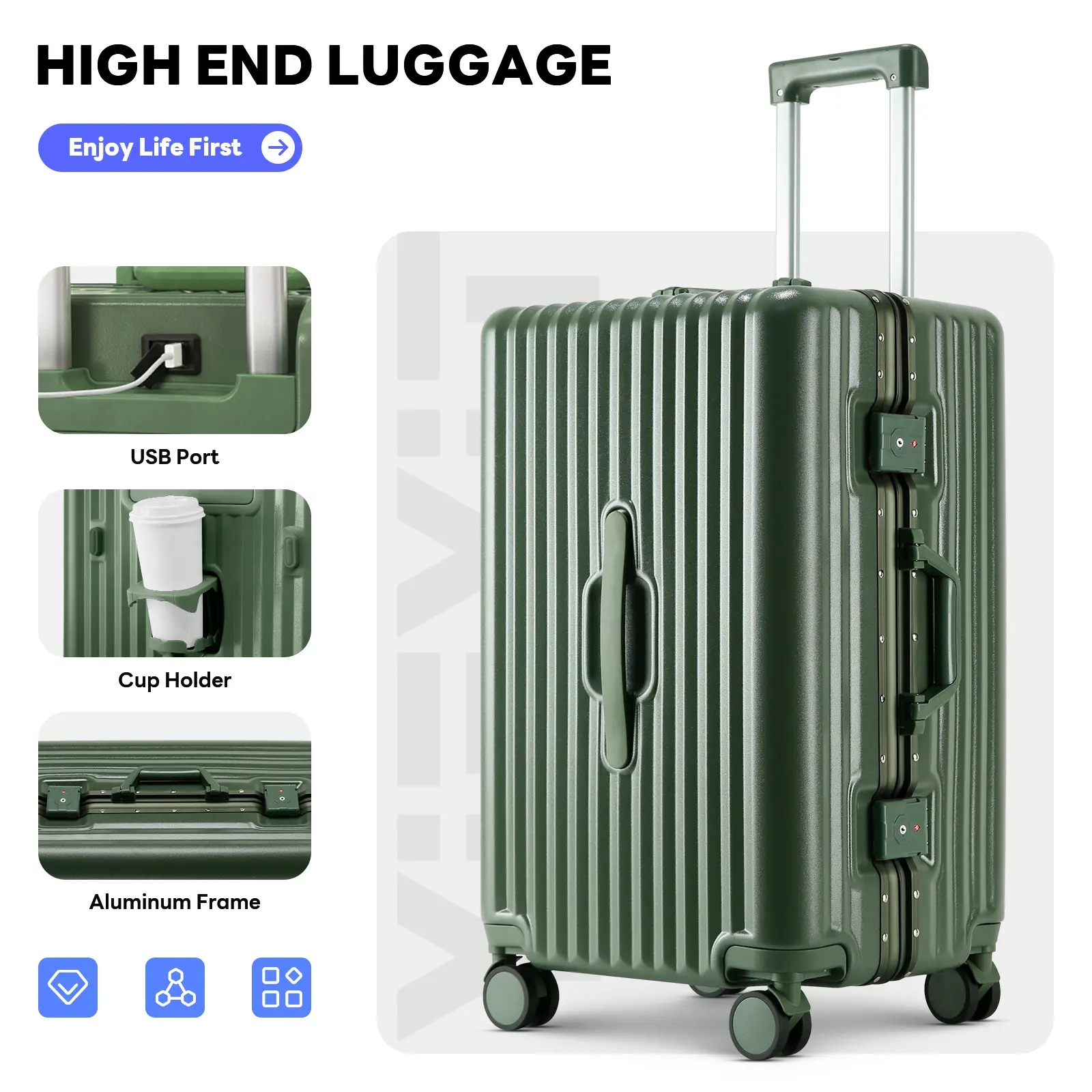 【貴重】カクリカ / T-Rify.D TIYFIY Luggage Set 1-Piece/2-Piece/3-Piece with TSA-Approved Locks