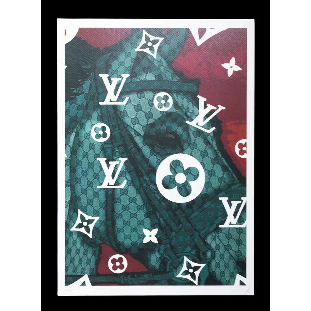 Gucci Gucci Equestrian Horse Death NYC Hand Signed Ltd Ed /100 COA Pop Art - Art