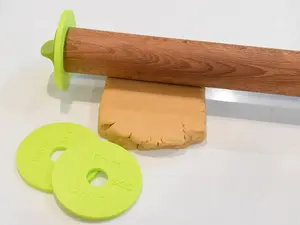 Rolling pin guide 18mm Fondant & Cookie dough  - Orange, Green, Brown, Tan - 2 Inches,Food-Safe PLA & PETG