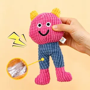 ABOSY  Durable Sound-Activated Long-Leg Plush Doll Pet Toy | Interactive Chew Design for Dental Cleaning, Suitable for All Dogs & Cats