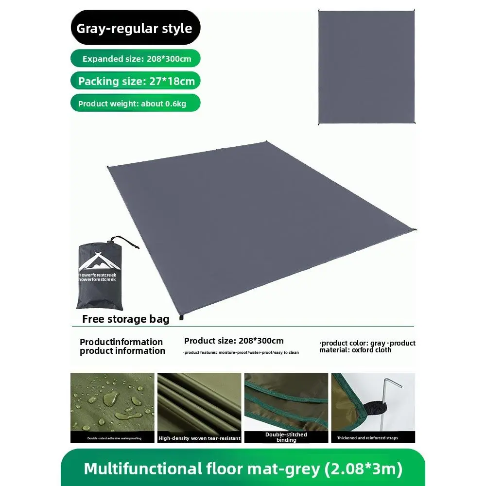 Gray regular 2.08X3m + bag + nails