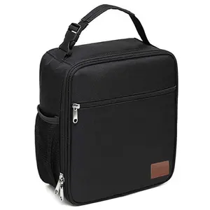 11L Reusable Insulated Lunch Tote Bag with Organizer Pocket Adjustable Strap for Men Women Camping and Hiking