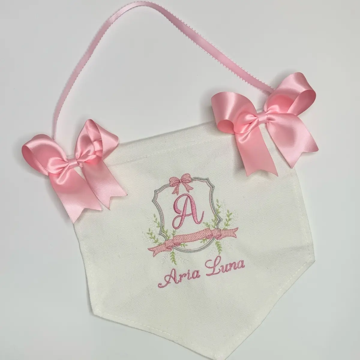 Personalized baby banner, Welcome baby girl Banner, Nursery decor