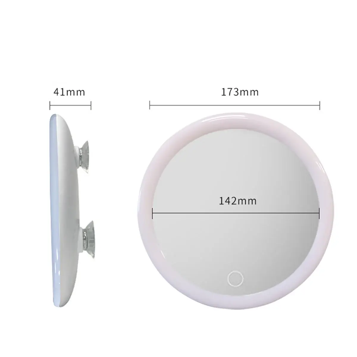 HOT 10X Magnifying Mirror with Light Makeup Mirror with Lights Compact LED Magnified Mirror for Bathroom, Bedroom, Hotel