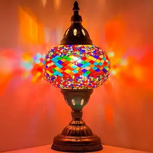 Color Spectrum: Rainbow Lights Mosaic Table Lamp