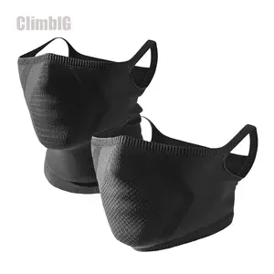 2Pcs Breathable Windproof Half Face Neck Gaiter with Ear Loops | CyclingTok OutdoorTok SunSafeTok Dust UV Protection Face Cover | Unisex for Running Hiking Cycling Motorcycle Travel Outdoor Sports