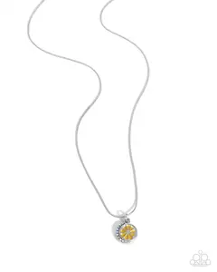 Citrus Chic - Yellow Lemon Pendant Short Necklace - EMP 2026 Early Access - Paparazzi