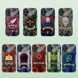 Warhammer Space Marine chaos legions Phone Case, Chapter Armor Design for iPhone 16 Pro Max 15 14 13 12, Shockproof Durable TPU Case