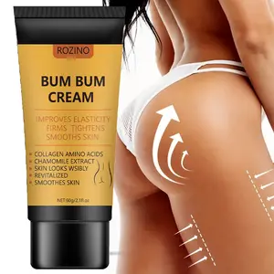 ROZINO Bum Bum Cream 60g Jar-Pack Diaper Rash Cream with Collagen Amino Acids & Chamomile Extract for Improved Elasticity and Smooth Skin Firming
