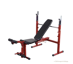 Fitness Olympic Weight Bench with Adjustable Backrest for Home Gym, Strength Training, Leg Developer