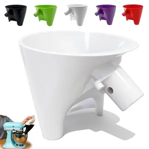 Flour Funnel for Kitchen Aid Mixer, Kitchen Aid Accessories and Attachments, Pouring Chute for Kitchenaid Mixer, Fits Tilt-Head 4.5–5 Qt (KSM150), Durable Dishwasher-Safe Baking Tool