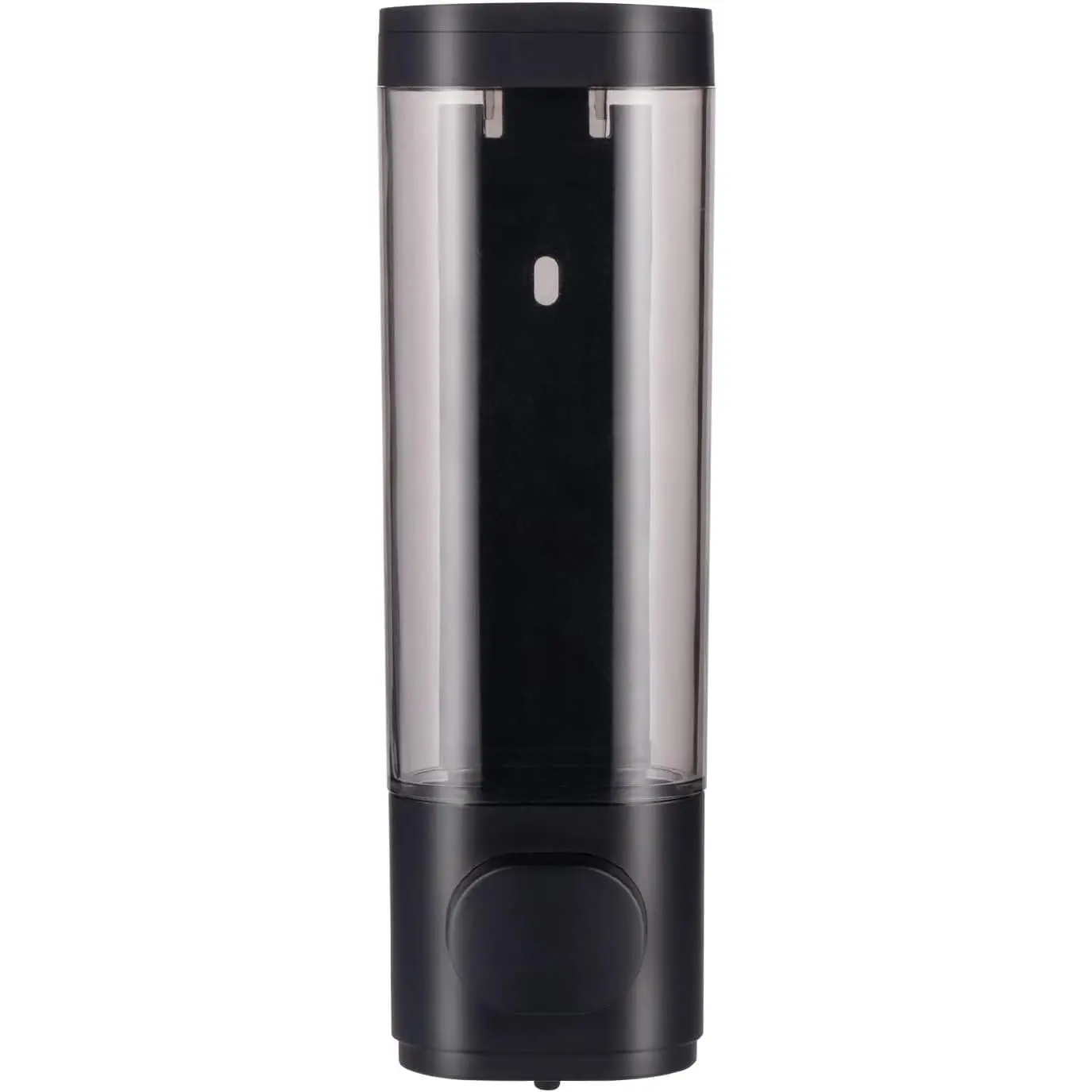 300ml Soap Dispenser Wall Mount, Manual Hand Shampoo Shower Gel Dispenser Lotion Container for Bathroom Kitchen, 1 Chamber Shampoo and Conditioner Dispenser Black