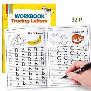 A-Z Alphabet\ Telling Time Learning Workbook for Teens, 32 Pages Fun Letter Study, Coloring & Sound Association Activities, Home Schooling