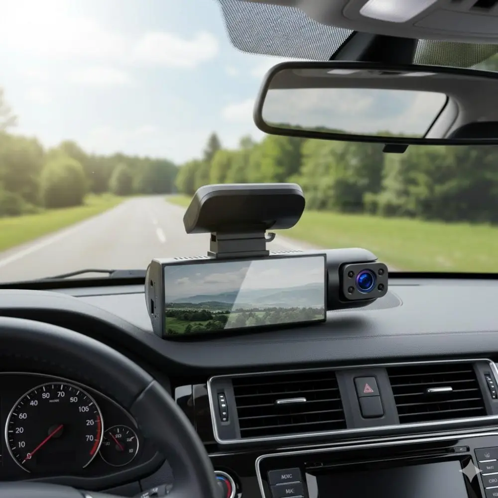3.16" IPS Dash Cam 1080P 170° Wide Angle for Cars Motorcycles. Infrared Night Vision, Loop Recording, Parking Mode, 32GB Storage, Anti-Glare Rearview Camera, Hd Dash Camera