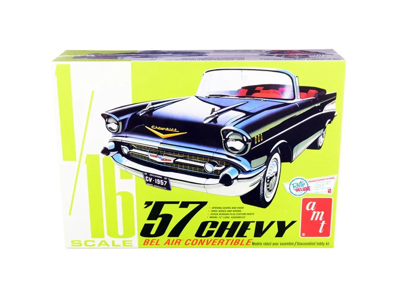AMT 1957 Chevy Bel Air Convertible 1/16 Scale Plastic Model Kit