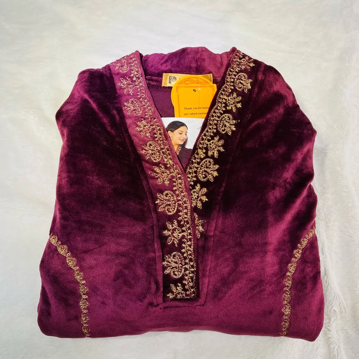 Premium Quality Maroon Velvet Set