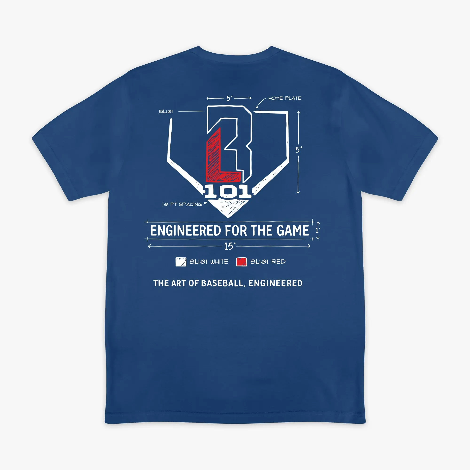 Engineered For The Game Tee - Blue