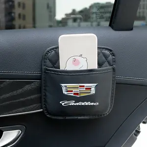 Leather Car Storage Bag, Car Organizers for Cadillac Series, Strong Self-Adhesive Design, Space Saving, Fits Escalade Cts Ats Xts Ct4 Ct5 Xt5 Xt4 Xt6 Ct6 Sls Srx Bls Sts Dts De Ville