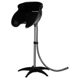Black Shampoo Basin Adjustable Height Professional Shampoo Bowl Neck Cushion for Sink