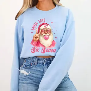 Viral Santa 67 Meme Sweatshirt - Funny Gen Z Trend, Hilarious Internet Humor