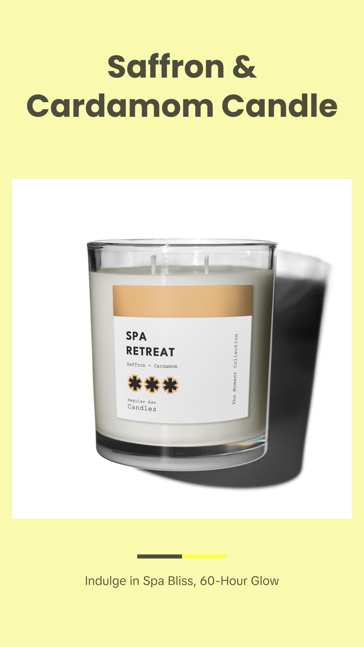 SPA RETREAT Saffron, Cardamom, Sandalwood Candle