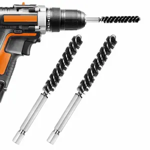 Golf Clubs  Hosel Brush Golf Shaft Ferrules Brush Stainless Steel Bore Brush Wire Brush Cleaning Tool Electric Drill Wire Brush for  and Iron (2)