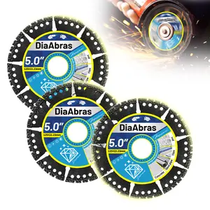 Angle grinder cutting blade iron cutting saw blade for metal alloy stainless steel angle iron rebar brazed diamond grinding wheel sharp durable fit for 4.5 inch grinder metalworking