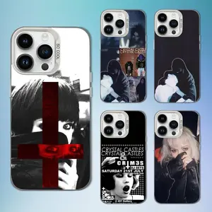 C-Crystals C-Castles Band Phone Case For iPhone 17,16,15,14,13,12,11,Mini,Pro,SE,MAX White Matte Shockproof Cover