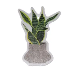Snake Plant Sticker 3"×1.5" Matte Design by Artist Fruterias Decorative Art Piece.