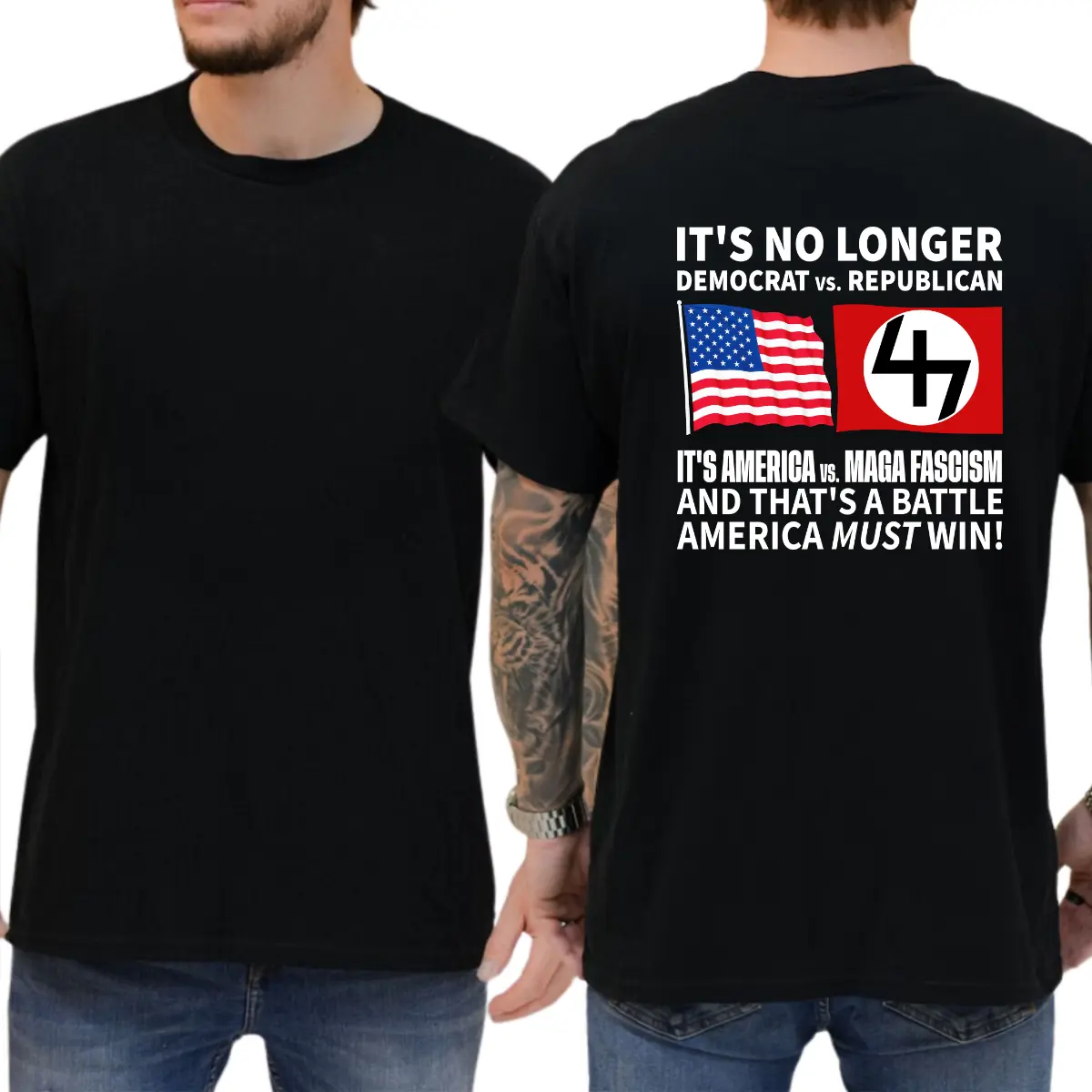 It's No Longer Democrat VS Republican T-shirt, Funny Shirts, Democrat Shirt, Liberal Tee, 8647 Shirt Classic