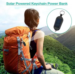 Outdoor Solar 2-in-1 power bank (type-c lightning support) Accessories Devices Portable Cable Charging Gadget Phone Smartphone Tablet