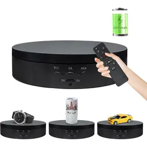Remote Control Rotating Display Stand, 5.74inch/22Lbs Load Turner Cup Platform, 360 Rotating Turntable, Tumbler Making Supplies Spinner for Epoxy Glitter Tumbler,Photography
