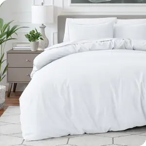 Bare Home Microfiber Duvet Cover & Sham Set - Soft, Lightweight, Breathable, Machine Washable Bare Home Microfiber Duvet Cover & Sham Set - Soft, Lightweight, Breathable, Machine Washable