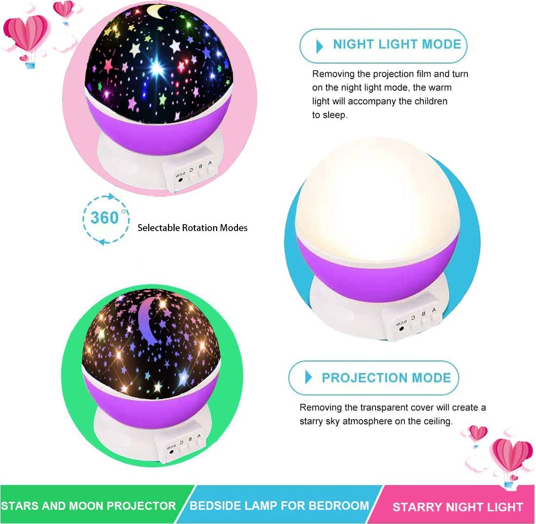 Ultimate Star Projector Gift for Girls 1-14 - Rotating Starry Sky Night Light, 17 Color Modes, Perfect Birthday & Holiday Present for Kids Ultimate Star Projector Gift for Girls 1-14 - Rotating Starry Sky Night Light, 17 Color Modes, Perfect Birthday & Holiday Present for Kids