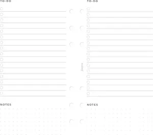 Filofax Lifestyle Refill, Personal Size, Organizer Refill, White Paper, to Do, 20 Sheets (B132864) Rediform