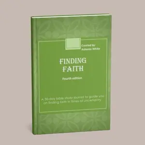 FINDING FAITH 30-day bible study journal focusing on navigating faith (Interactive) (insightful) (easy use)
