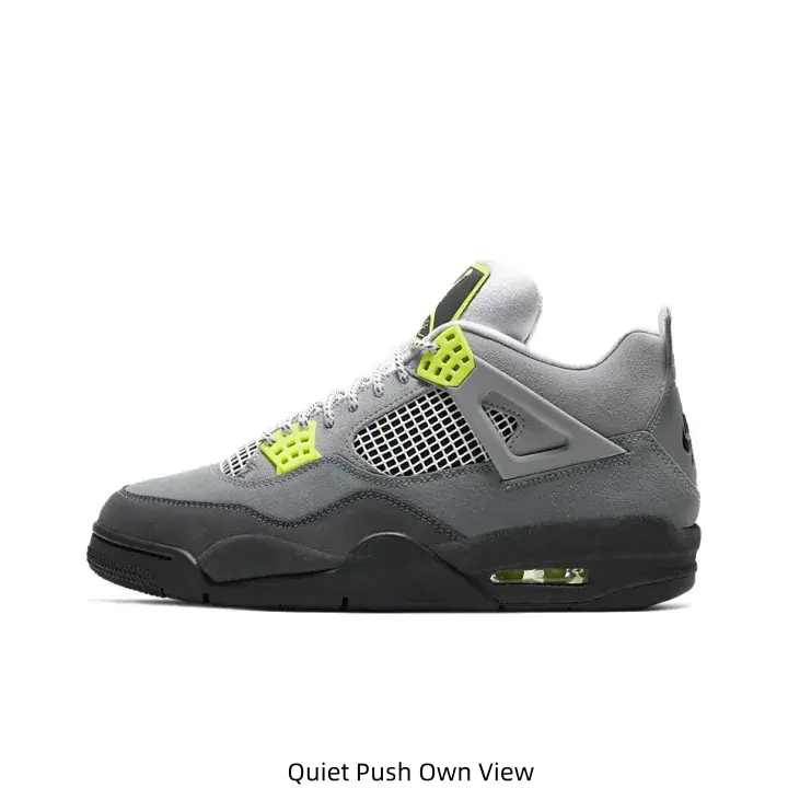 Men’s Grey Neon Yellow Mid Top Basketball Sneakers Suede Mesh Padded Ankle Support Fashion Streetwear Trainers Non Slip Cushioned Rubber Sole Casual Athletic Shoes For Daily Walking Street Outfits