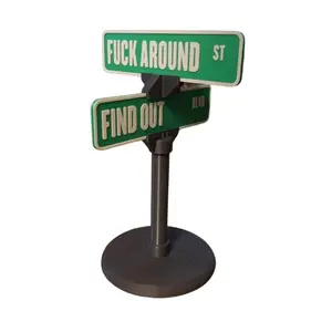 F Around and Find Out DIY Assembled Funny Desktop Accessory for Office, Gaming, End Table & Man Cave Accessories desk decoration ornament