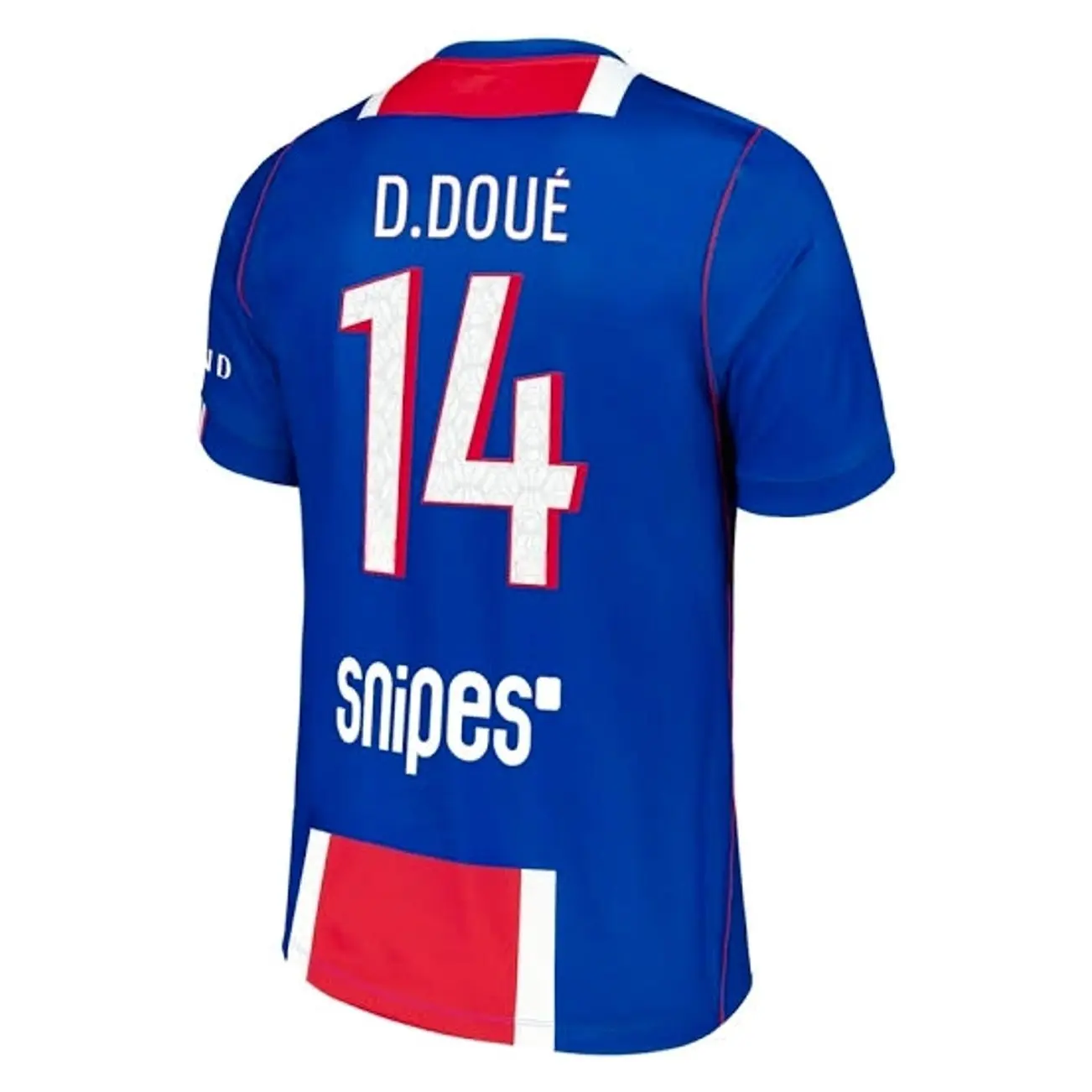 Unisex Soccer Mens Athletic Short Sleeve Football Shirt Sports Fan Training Top Breathable Lightweight Casual Streetwear Désiré Doué 2026/27 Away Replica Jersey