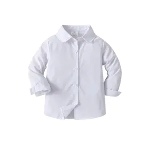 [Girls' Long-Sleeved Shirt] Christmas Gift - New Autumn And Winter Long-Sleeved Girls' Clothing - Formal White Shirt - Casual Party Cardigan