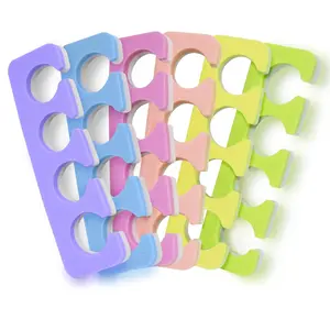 24PCS Toe Separators for Pedicure – Soft & Durable Foam Toe Spacers for Nail Art & Spa (Two-Tone Colors)
